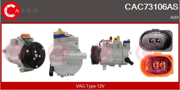 Casco CAC73106AS - Kompresors, Gaisa kond. sistēma autodraugiem.lv