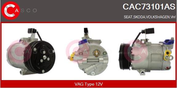 Casco CAC73101AS - Kompresors, Gaisa kond. sistēma autodraugiem.lv