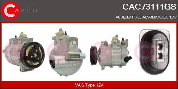 Casco CAC73111GS - Kompresors, Gaisa kond. sistēma autodraugiem.lv
