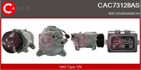 Casco CAC73128AS - Kompresors, Gaisa kond. sistēma autodraugiem.lv