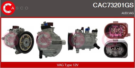 Casco CAC73201GS - Kompresors, Gaisa kond. sistēma autodraugiem.lv