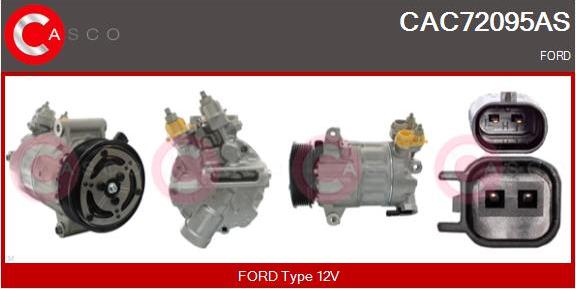 Casco CAC72095AS - Kompresors, Gaisa kond. sistēma autodraugiem.lv