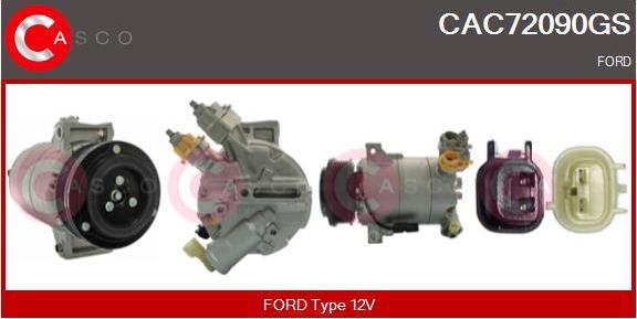 Casco CAC72090GS - Kompresors, Gaisa kond. sistēma autodraugiem.lv