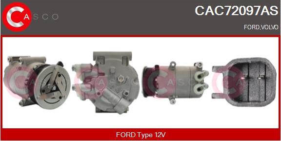 Casco CAC72097AS - Kompresors, Gaisa kond. sistēma autodraugiem.lv
