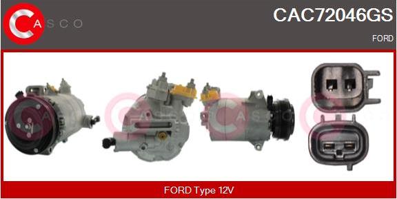 Casco CAC72046GS - Kompresors, Gaisa kond. sistēma autodraugiem.lv