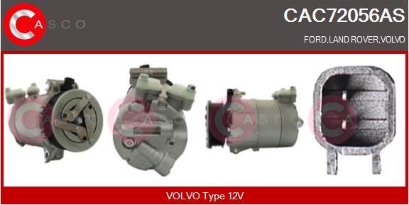 Casco CAC72056AS - Kompresors, Gaisa kond. sistēma autodraugiem.lv