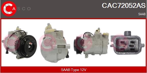 Casco CAC72052AS - Kompresors, Gaisa kond. sistēma autodraugiem.lv