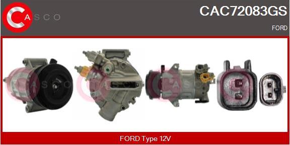 Casco CAC72083GS - Kompresors, Gaisa kond. sistēma autodraugiem.lv