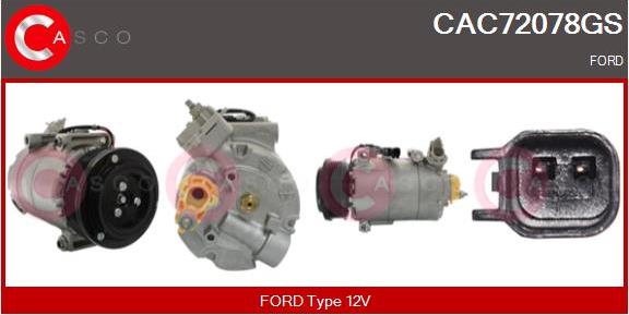 Casco CAC72078GS - Kompresors, Gaisa kond. sistēma autodraugiem.lv