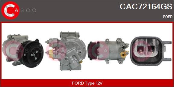 Casco CAC72164GS - Kompresors, Gaisa kond. sistēma autodraugiem.lv