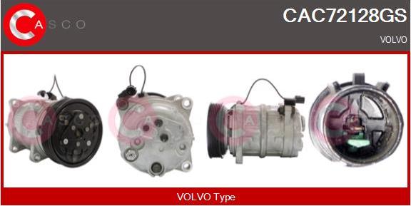 Casco CAC72128GS - Kompresors, Gaisa kond. sistēma autodraugiem.lv