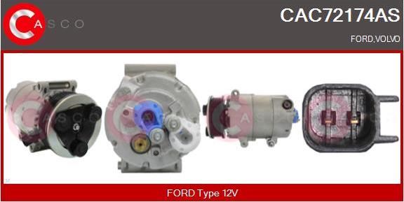 Casco CAC72174AS - Kompresors, Gaisa kond. sistēma autodraugiem.lv
