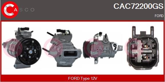 Casco CAC72200GS - Kompresors, Gaisa kond. sistēma autodraugiem.lv