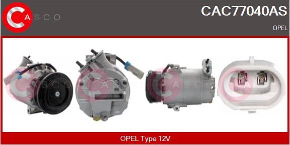 Casco CAC77040AS - Kompresors, Gaisa kond. sistēma autodraugiem.lv
