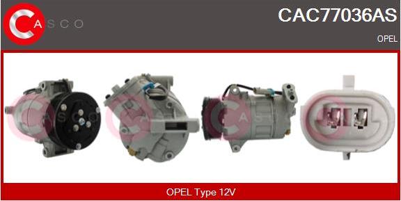 Casco CAC77036AS - Kompresors, Gaisa kond. sistēma autodraugiem.lv
