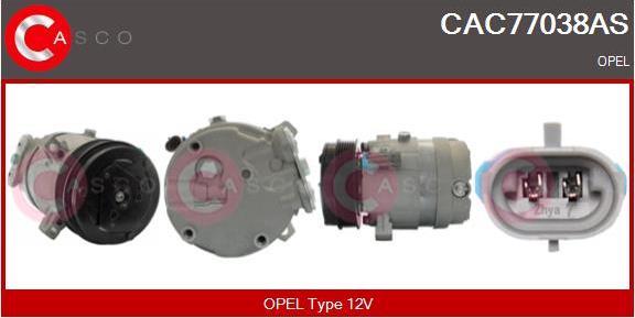 Casco CAC77038AS - Kompresors, Gaisa kond. sistēma autodraugiem.lv