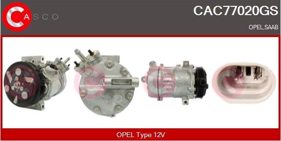 Casco CAC77020GS - Kompresors, Gaisa kond. sistēma autodraugiem.lv