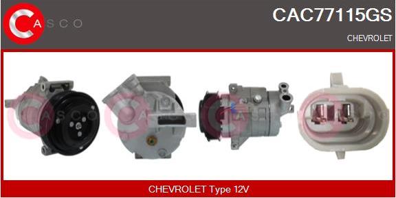 Casco CAC77115GS - Kompresors, Gaisa kond. sistēma autodraugiem.lv