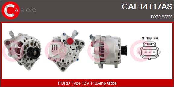 Casco CAL14117AS - Ģenerators autodraugiem.lv