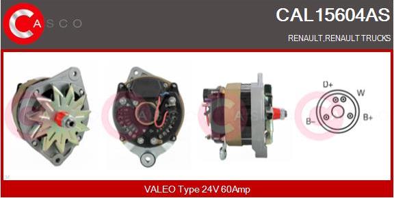 Casco CAL15604AS - Ģenerators autodraugiem.lv
