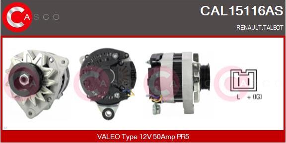Casco CAL15116AS - Ģenerators autodraugiem.lv