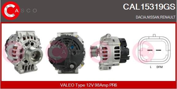 Casco CAL15319GS - Ģenerators autodraugiem.lv