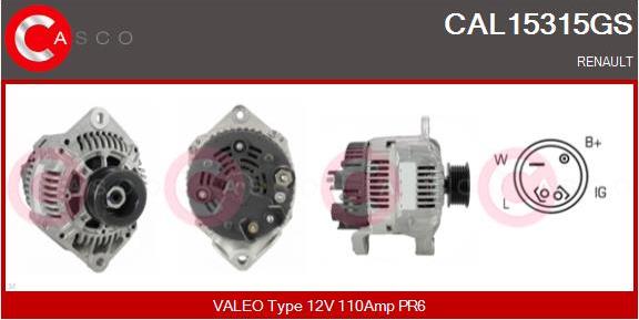 Casco CAL15315GS - Ģenerators autodraugiem.lv