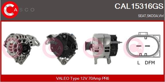 Casco CAL15316GS - Ģenerators autodraugiem.lv