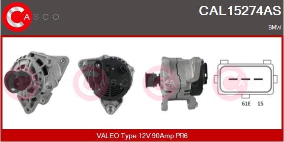 Casco CAL15274AS - Ģenerators autodraugiem.lv