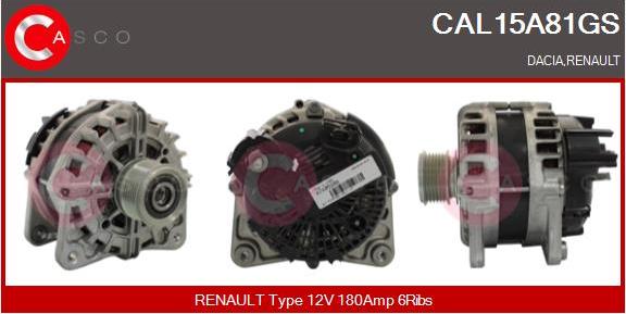 Casco CAL15A81GS - Ģenerators autodraugiem.lv