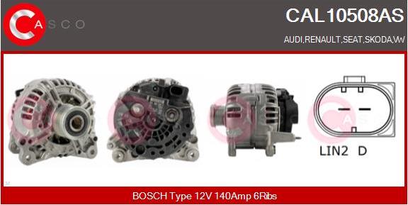 Casco CAL10508AS - Ģenerators autodraugiem.lv