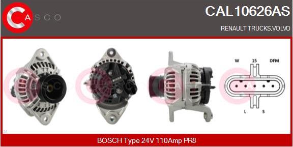 Casco CAL10626AS - Ģenerators autodraugiem.lv
