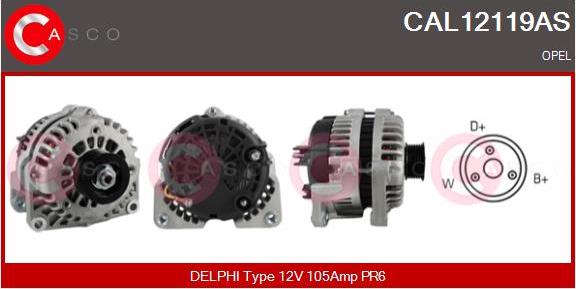 Casco CAL12119AS - Ģenerators autodraugiem.lv