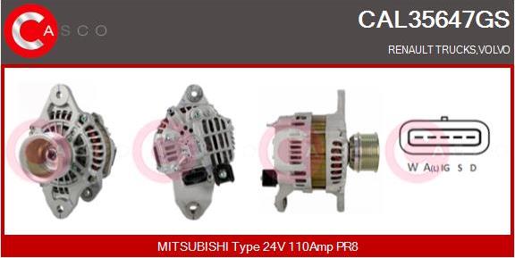 Casco CAL35647GS - Ģenerators autodraugiem.lv