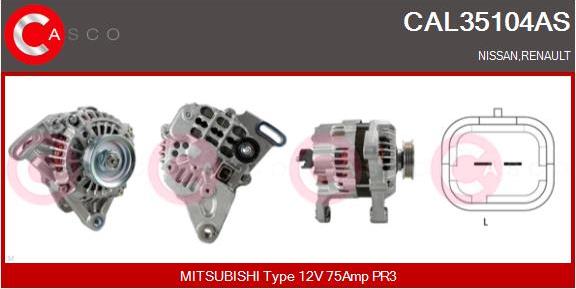 Casco CAL35104AS - Ģenerators autodraugiem.lv