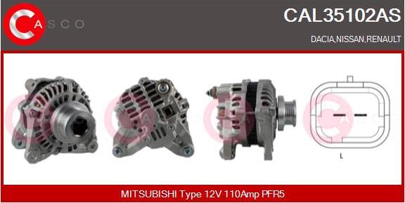 Casco CAL35102AS - Ģenerators autodraugiem.lv