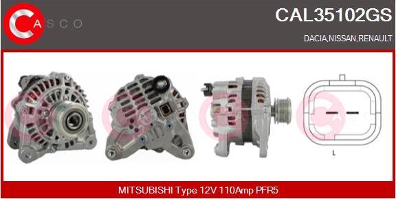 Casco CAL35102GS - Ģenerators autodraugiem.lv
