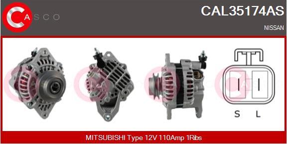 Casco CAL35174AS - Ģenerators autodraugiem.lv