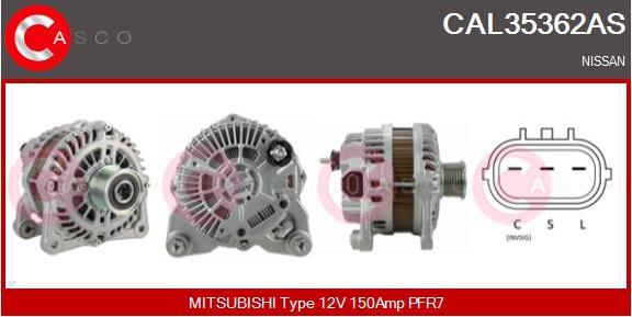 Casco CAL35362AS - Ģenerators autodraugiem.lv