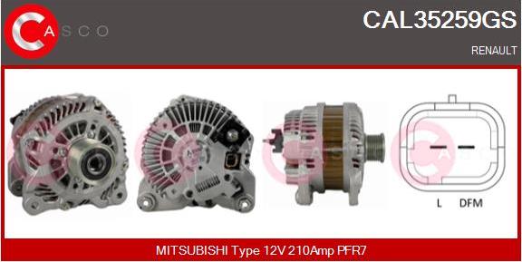 Casco CAL35259GS - Ģenerators autodraugiem.lv