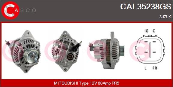 Casco CAL35238GS - Ģenerators autodraugiem.lv