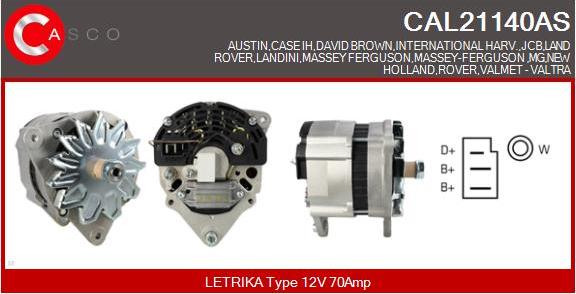 Casco CAL21140AS - Ģenerators autodraugiem.lv