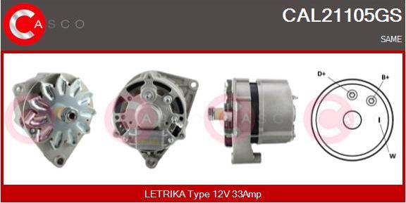 Casco CAL21105GS - Ģenerators autodraugiem.lv