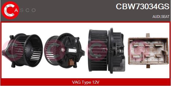 Casco CBW73034GS - Salona ventilators autodraugiem.lv