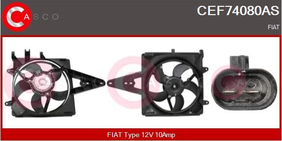 Casco CEF74080AS - Elektromotors, Dzes. sist. radiatora ventilators autodraugiem.lv