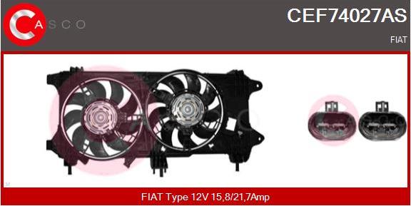 Casco CEF74027AS - Elektromotors, Dzes. sist. radiatora ventilators autodraugiem.lv