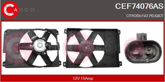 Casco CEF74076AS - Elektromotors, Dzes. sist. radiatora ventilators autodraugiem.lv