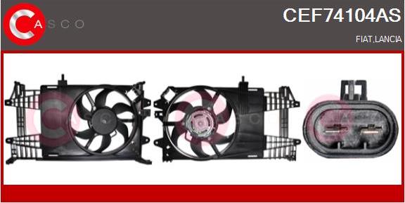 Casco CEF74104AS - Elektromotors, Dzes. sist. radiatora ventilators autodraugiem.lv