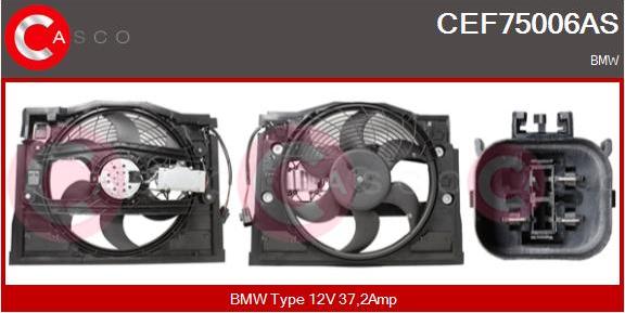 Casco CEF75006AS - Elektromotors, Dzes. sist. radiatora ventilators autodraugiem.lv