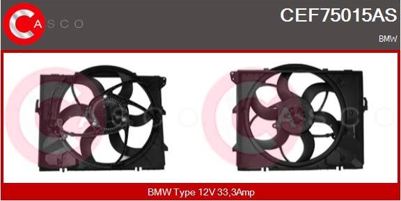 Casco CEF75015AS - Elektromotors, Dzes. sist. radiatora ventilators autodraugiem.lv